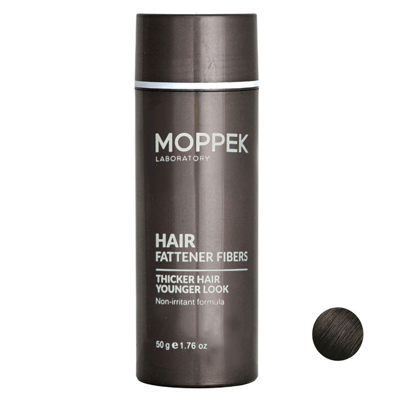 پودر پرپشت کننده مو موپک مدل FIBER وزن 50 گرم رنگ مشکی