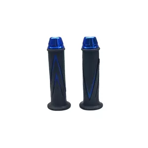 دسته گاز و وزنه فرمان موتور سیکلت مدل MRGRIP BLUE مجموعه 2 عددی