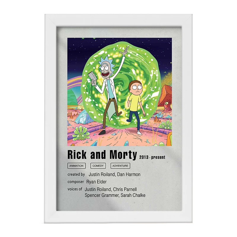 تابلو خندالو مدل ریک و مورتی (Rick and Morty) کد F11463