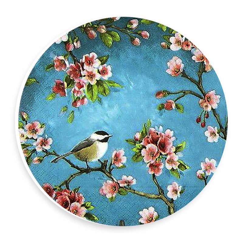 دیوارکوب طرح پرنده و شکوفه های گیلاس مدل wtb216