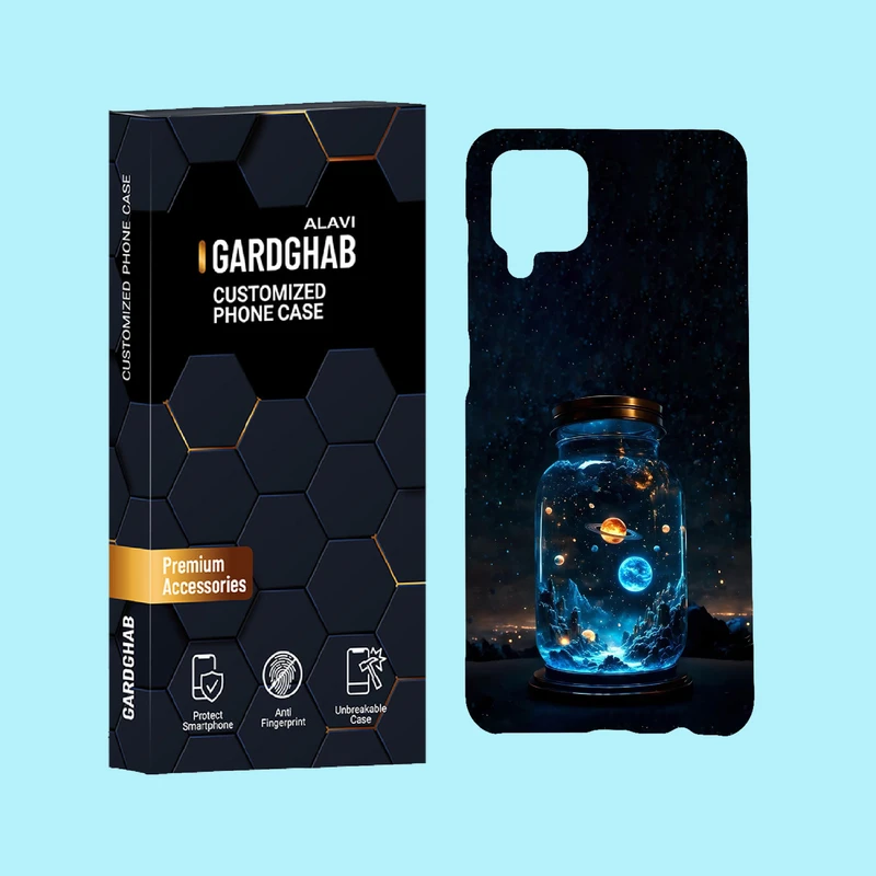 کاور گارد قاب علوی مدل کهکشان مناسب برای گوشی موبایل سامسونگ Galaxy A12