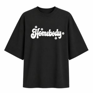 تیشرت آستین سه ربع زنانه مدل باکسی Homebody