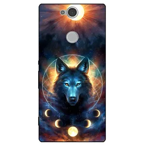 Megafone Wolf and Moon 8006 Cover For Sony Xperia XA2 Plus