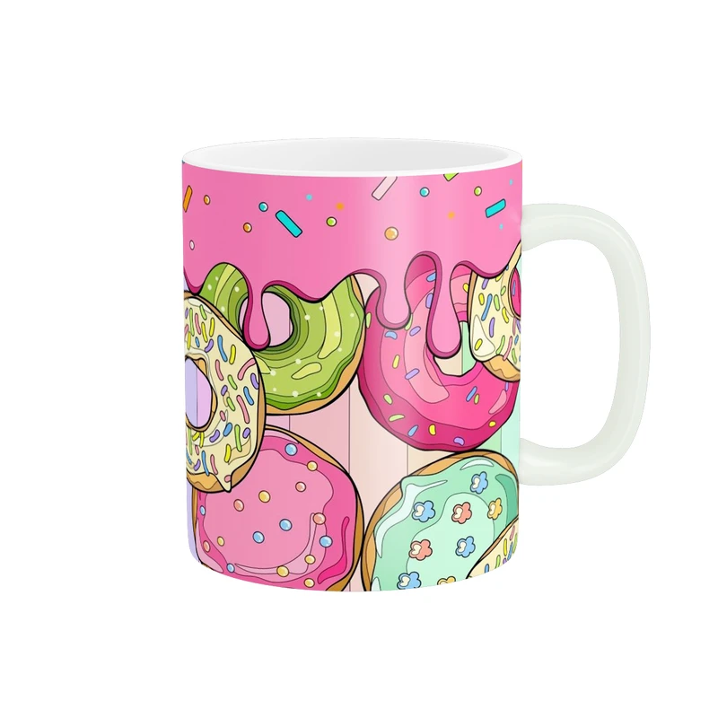 ماگ پاد آفرین طرح دونات کد 3387