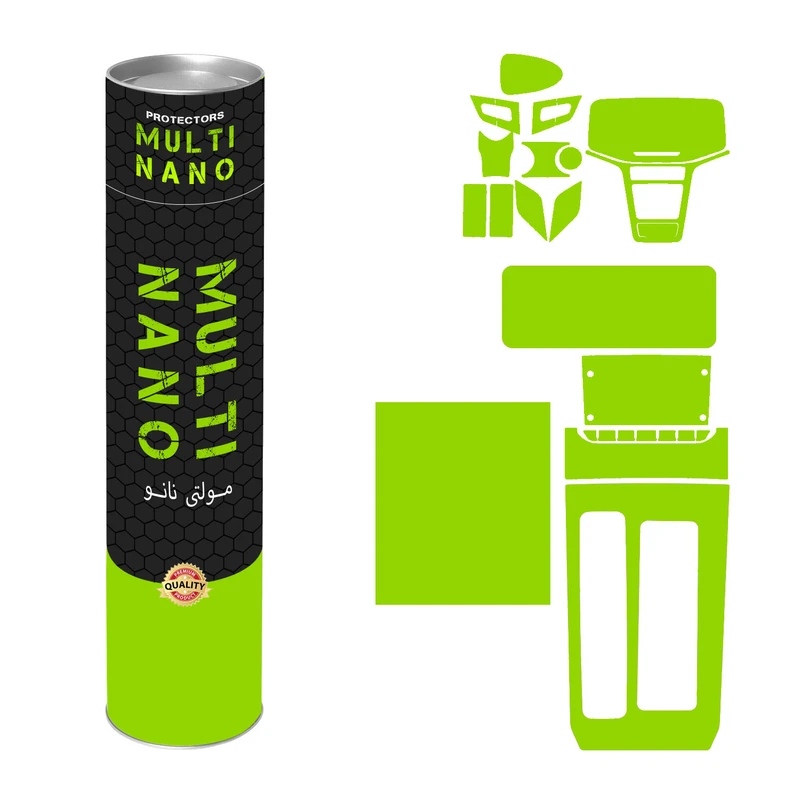 برچسب محافظ مانیتور و کنسول خودرو آنتی رفلکس مولتی نانو مدل X-F1B مناسب برای کی ام سی J7 مجموعه 31 عددی