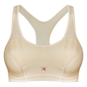 نیم تنه ورزشی زنانه ماییلدا مدل پشت قهرمانی کد 3785 رنگ کرم