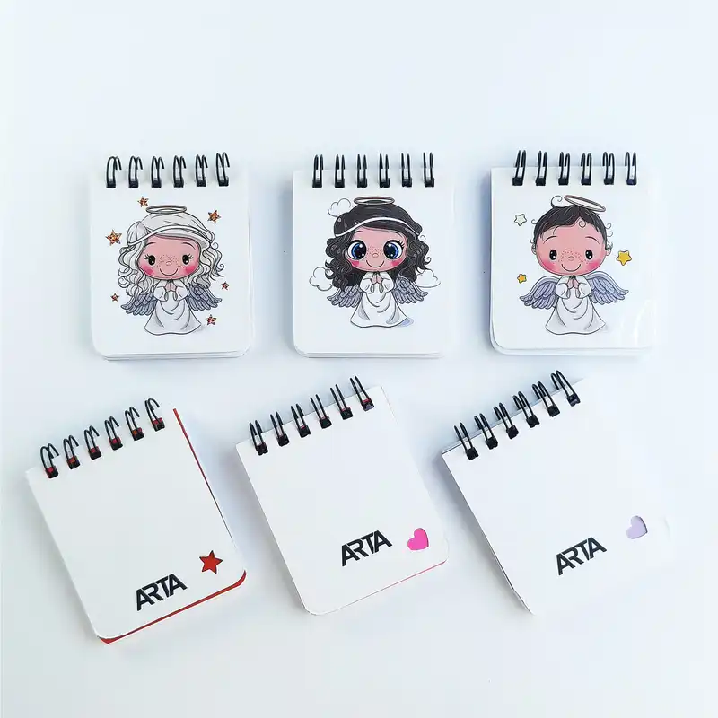 دفترچه یادداشت آرتا طرح دخترانه کیوت و فانتزی مدل فرشته کد 138170 مجموعه 6 عددی