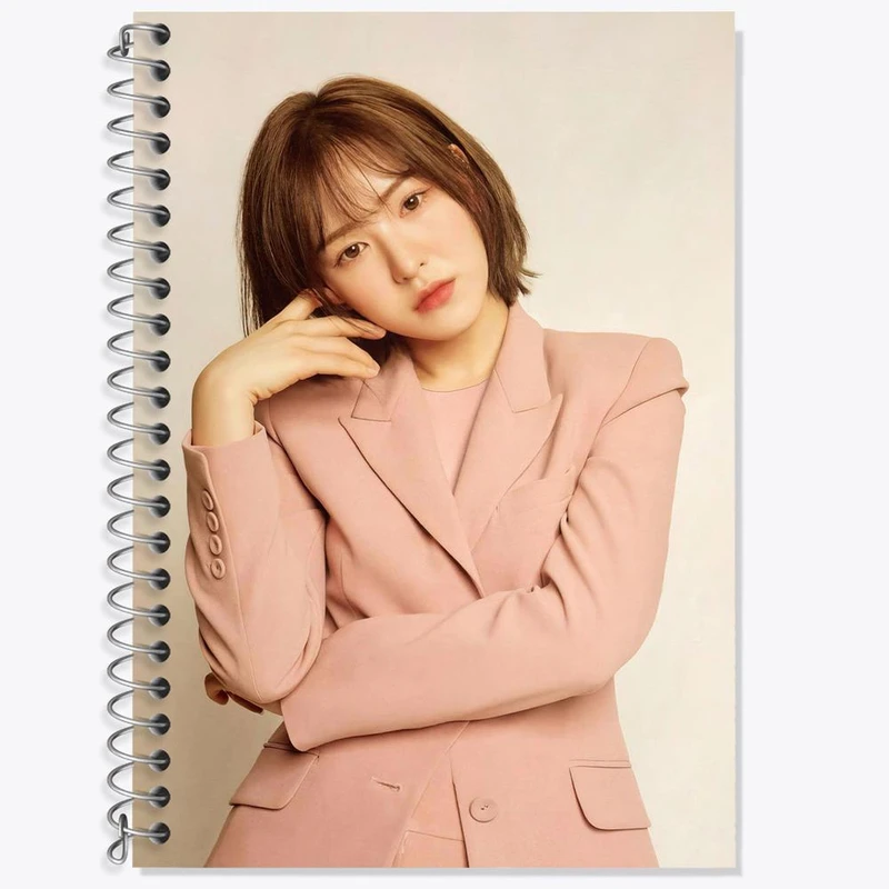 دفتر زبان 50 برگ خندالو مدل دو خط طرح وندی گروه رد ولوت Red Velvet کد 19679