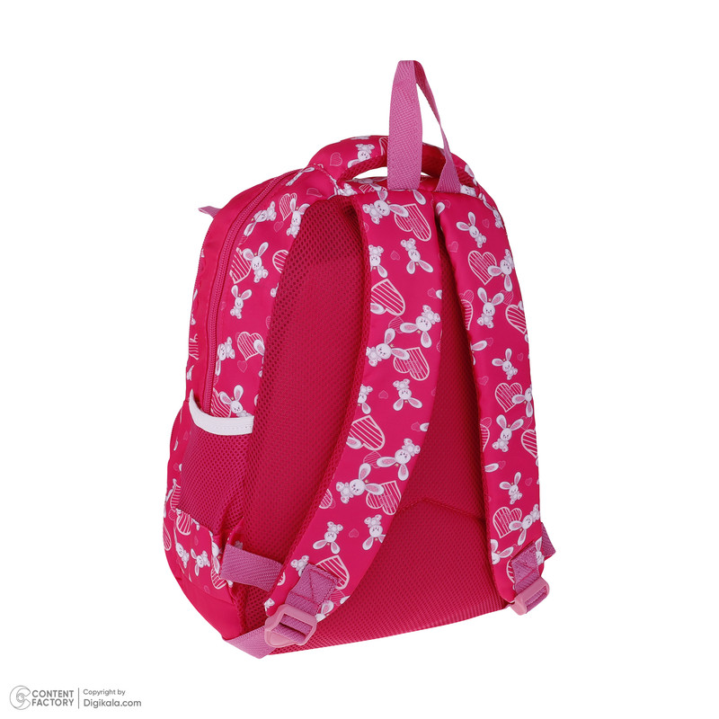 کوله پشتی طرح قلب مدل خرگوش به همراه جامدادی