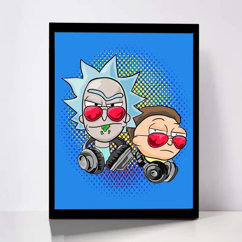 تابلو مدل Rick & Morty کد F-1062