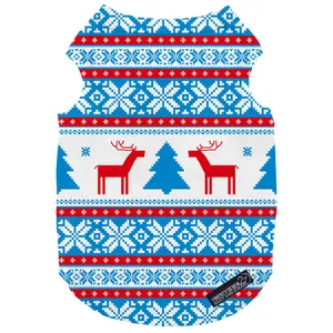 لباس سگ و گربه 27 طرح Christmas Tree Pattern کد MH871 سایز L