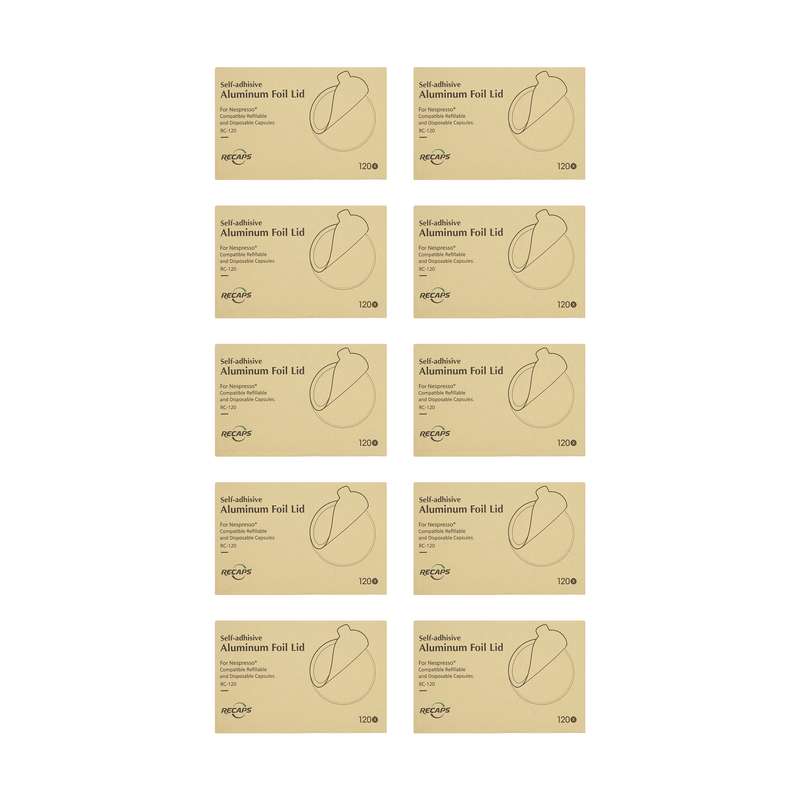 برچسب کپسول نسپرسو ریکپس مدل RC-120 مجموعه 10 عددی برچسب کپسول نسپرسو ریکپس مدل RC-120 مجموعه 10 عددی