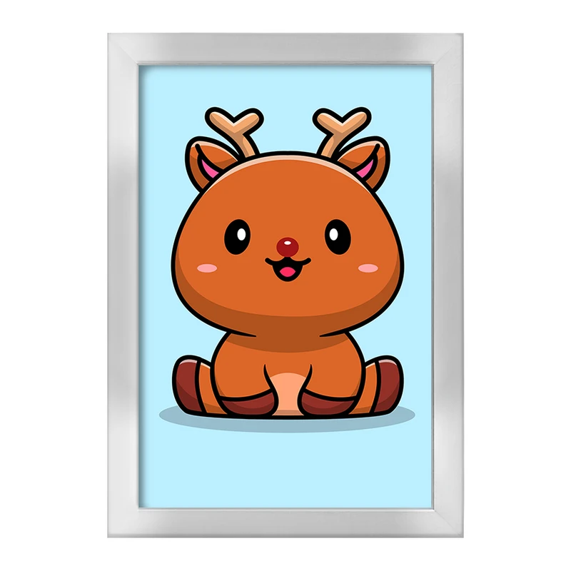 تابلو خندالو طرح حیوانات بامزه گوزن کد 29633