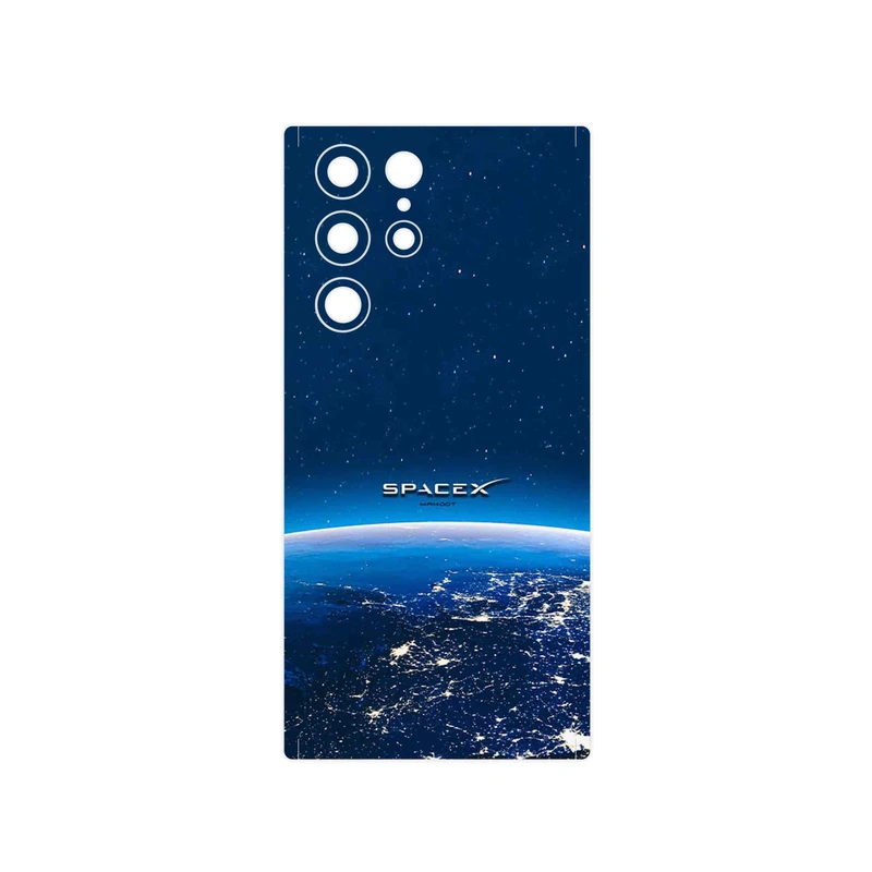 برچسب پوششی ماهوت مدل Space X مناسب برای گوشی موبایل سامسونگ Galaxy S22 Ultra 5G