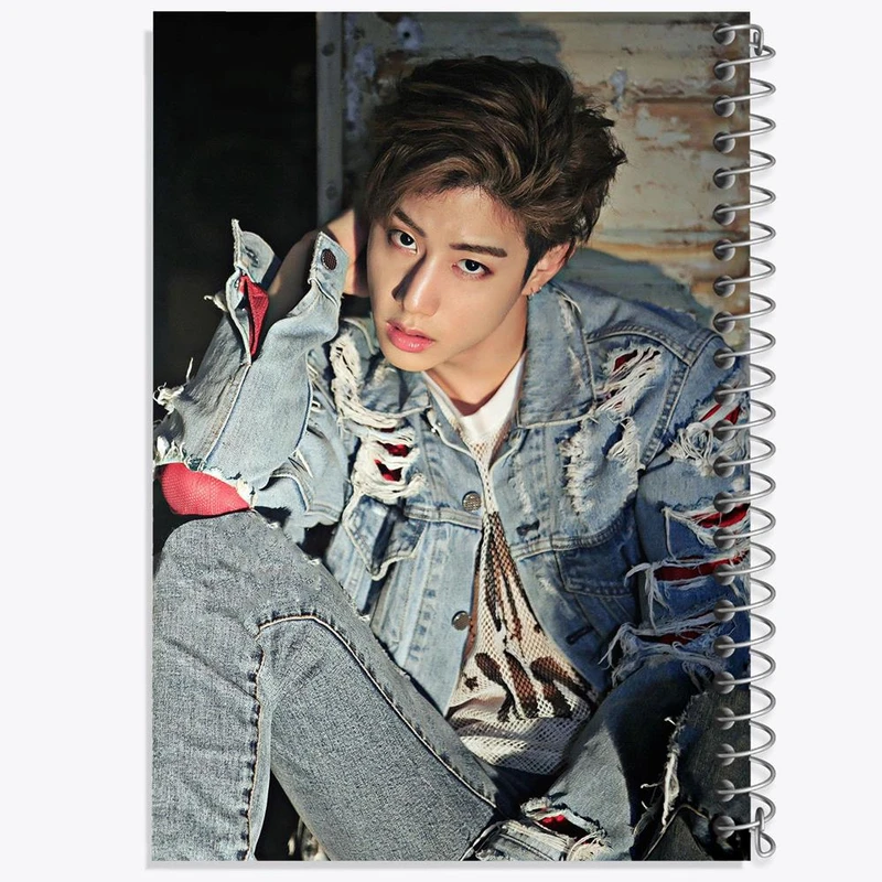 دفتر مشق 50 برگ خندالو مدل مارک گروه گات سون GOT7 کد 21008