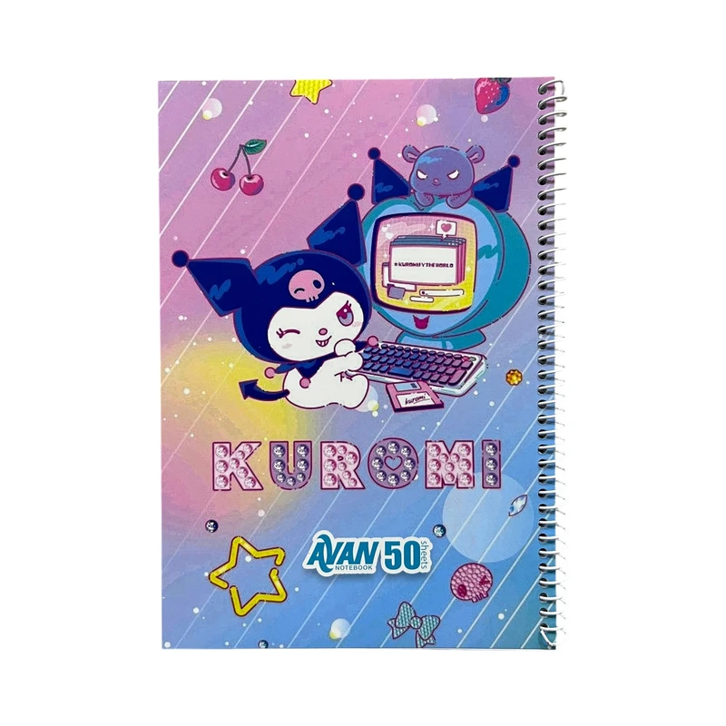 دفتر نقاشی 50 برگ آوان مدل وزیری طرح کرومی کامپیوتر مدل HA13