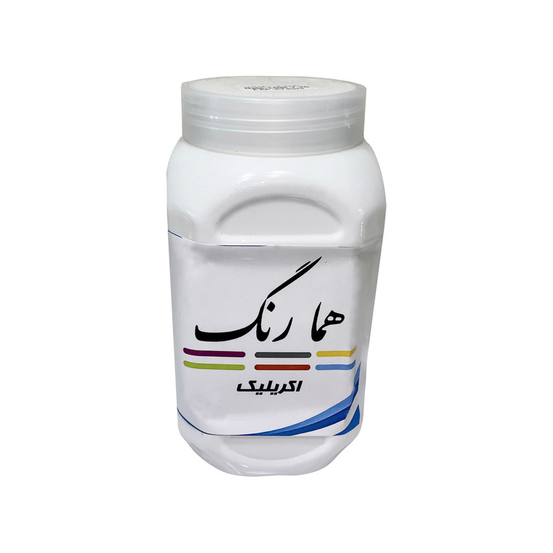 رنگ اکریلیک سفید نیمه براق همارنگ کد H701 حجم 1.5 لیتر رنگ اکریلیک سفید نیمه براق همارنگ کد H701 حجم 1.5 لیتر