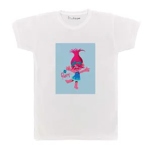 تی شرت بچگانه پرمانه طرح ترول ها کد pmt.4316