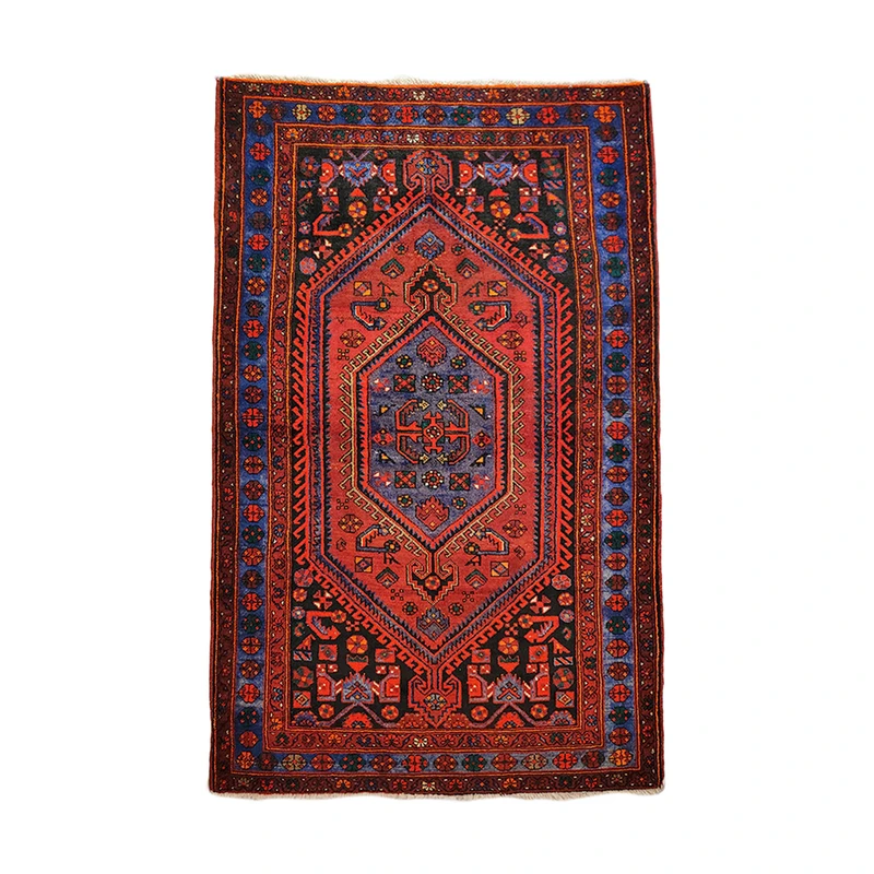 قالیچه دستبافت یک و نیم متری کد NKP.G.V.1.3