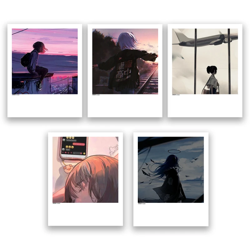 آویز تزیینی عرش مدل فانتزی انیمه کد Asa420 مجموعه پنچ عددی