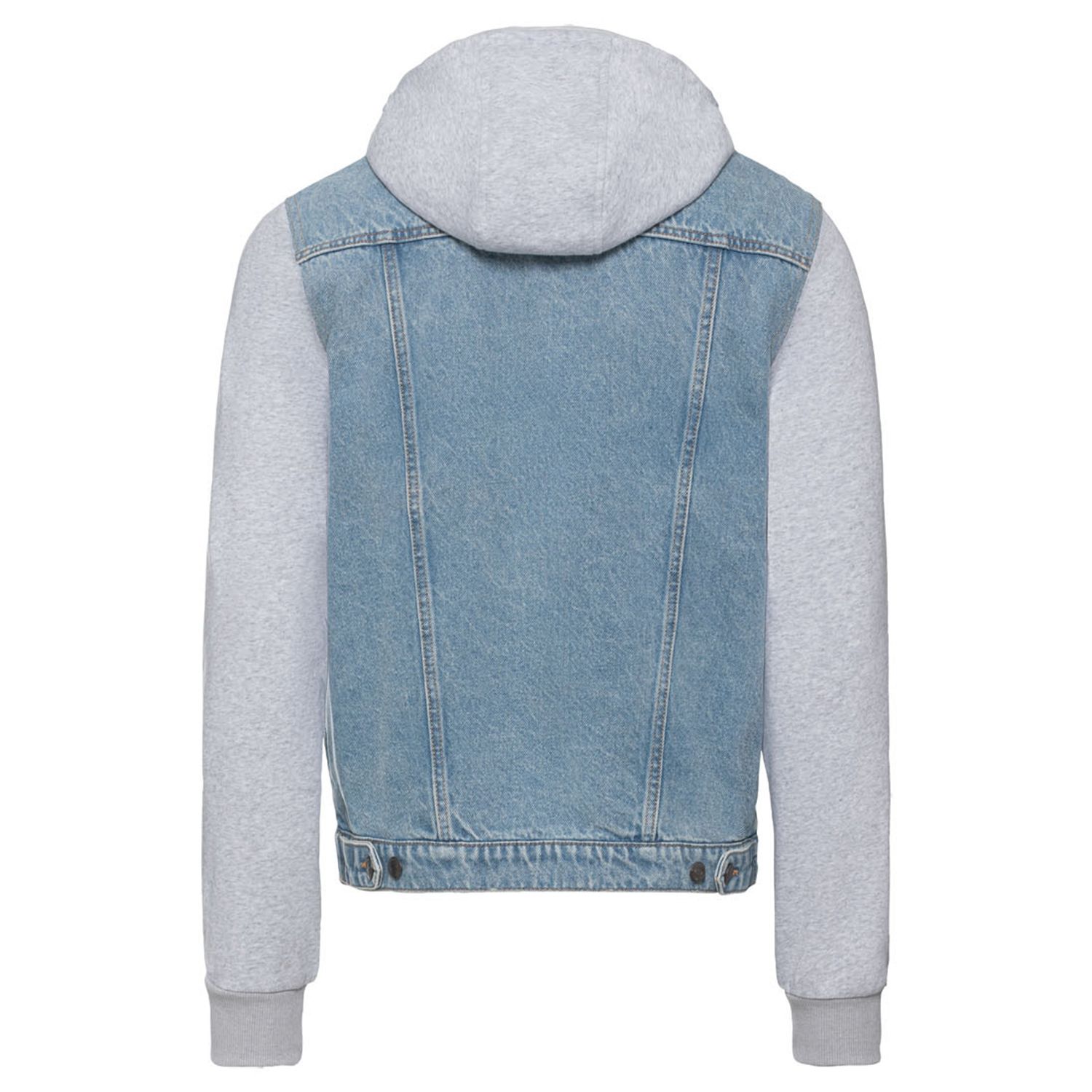 کت مردانه لیورجی مدل جین کلاه دار کد J2023LB - - 3