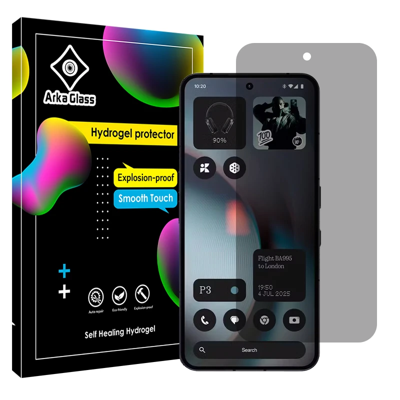 محافظ صفحه نمایش حریم شخصی آرکا گلس مدل Tough مناسب برای گوشی موبایل ناتینگ Phone 3