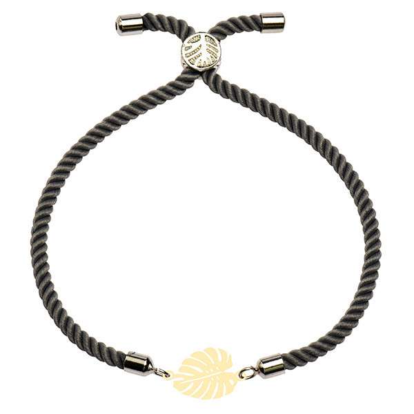 دستبند طلا 18 عیار زنانه الن نار مدل برگ 101318