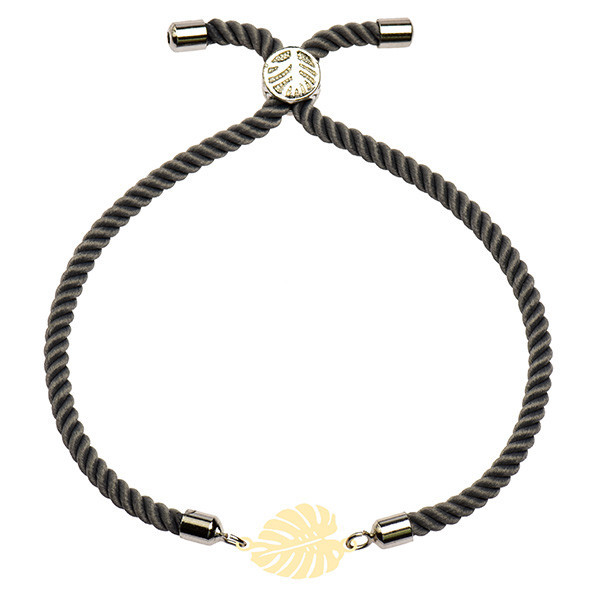 دستبند طلا 18 عیار زنانه الن نار مدل برگ 101318