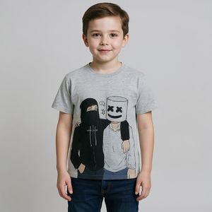 تی شرت پسرانه مدل کوتاه مارشملو F580