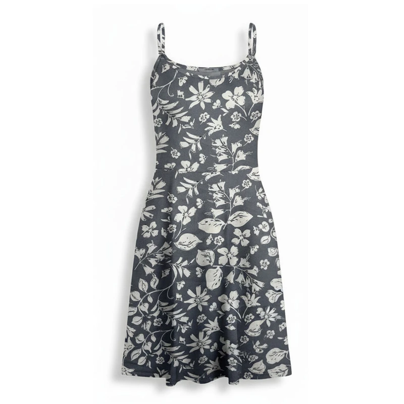 پیراهن راحتی زنانه افراتین مدل پلنگی برگ و گل کد 9593