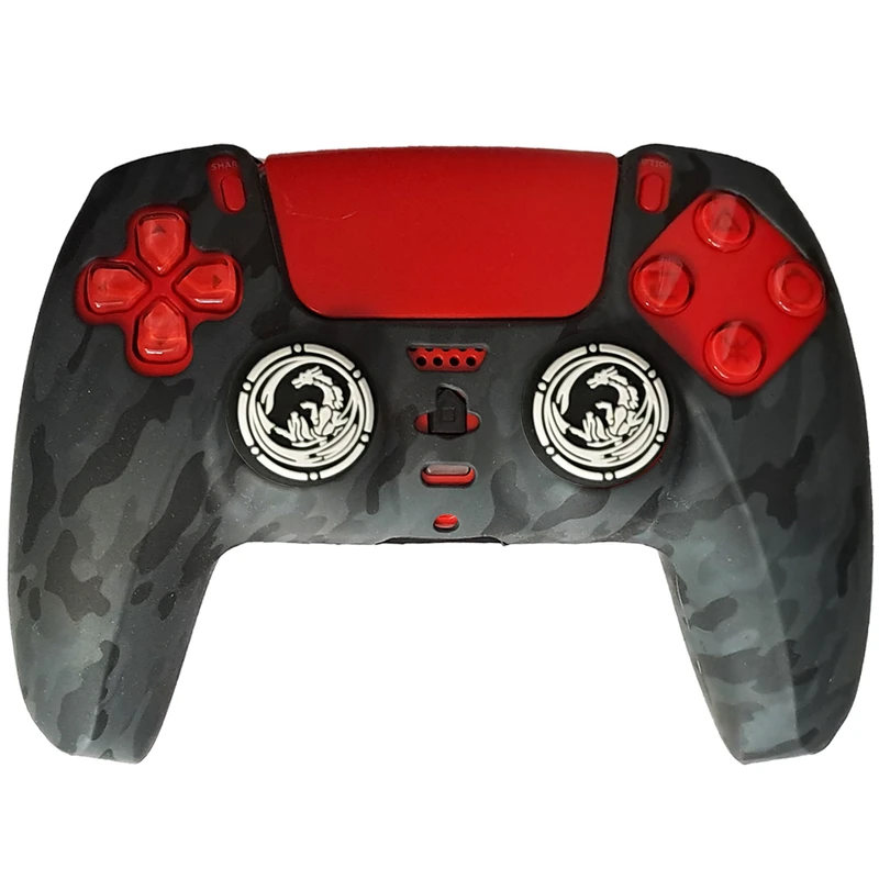 محافظ دسته بازی پلی استیشن 5 طرح ارتشی مدل ARMY PS5333 به همراه روکش آنالوگ