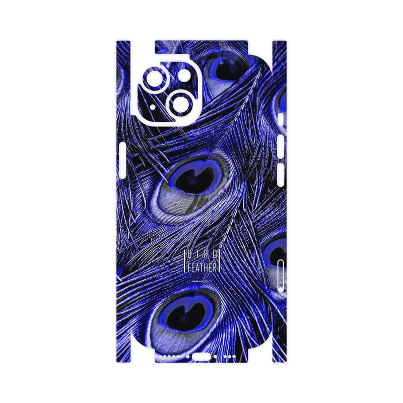برچسب پوششی ماهوت مدل Purple Feather-FullSkin مناسب برای گوشی موبایل اپل iPhone 15