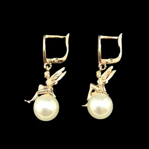 گوشواره طلا 18 عیار زنانه دوست خوب مدل dk482