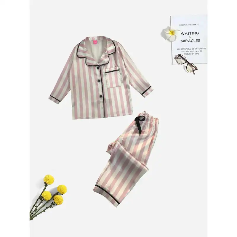 ست شومیز و شلوار بچگانه تویین مدل T-220-13