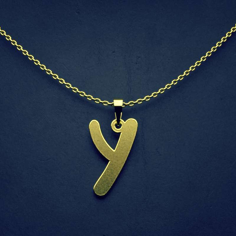 گردنبند طلا 18 عیار زنانه مدوپد مدل حرف Y کد H2-1-1415 گردنبند طلا 18 عیار زنانه مدوپد مدل حرف Y کد H2-1-1415