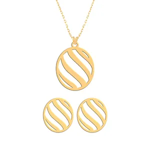 نیم ست طلا 18 عیار زنانه فرشته مدل اسلیمی WHSLZ-000019