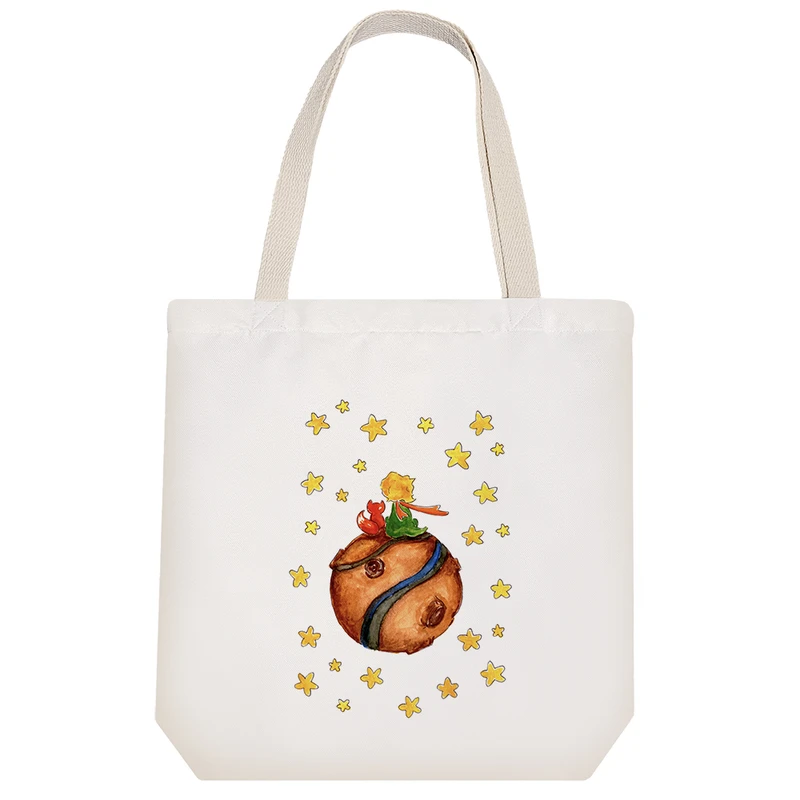 ساک خرید پارچه ای خندالو طرح ماه و ماهی مدل توت بگ کد 246