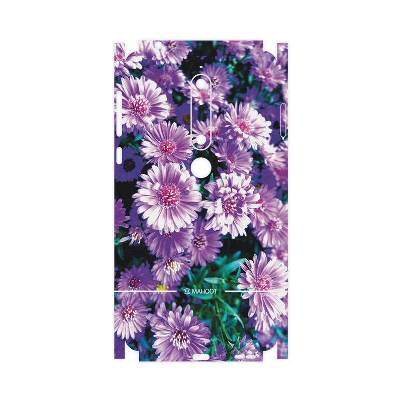 برچسب پوششی ماهوت مدل Purple-Flower-FullSkin مناسب برای گوشی موبایل نوکیا 6.1