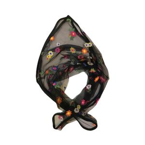 نقد و بررسی روسری زنانه مدل مینی اسکارف گل رنگی توسط خریداران