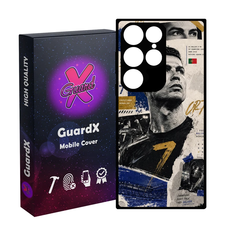 کاور گارد ایکس طرح CR7 مدل 11096 مناسب برای گوشی موبایل سامسونگ Galaxy S24 Ultra