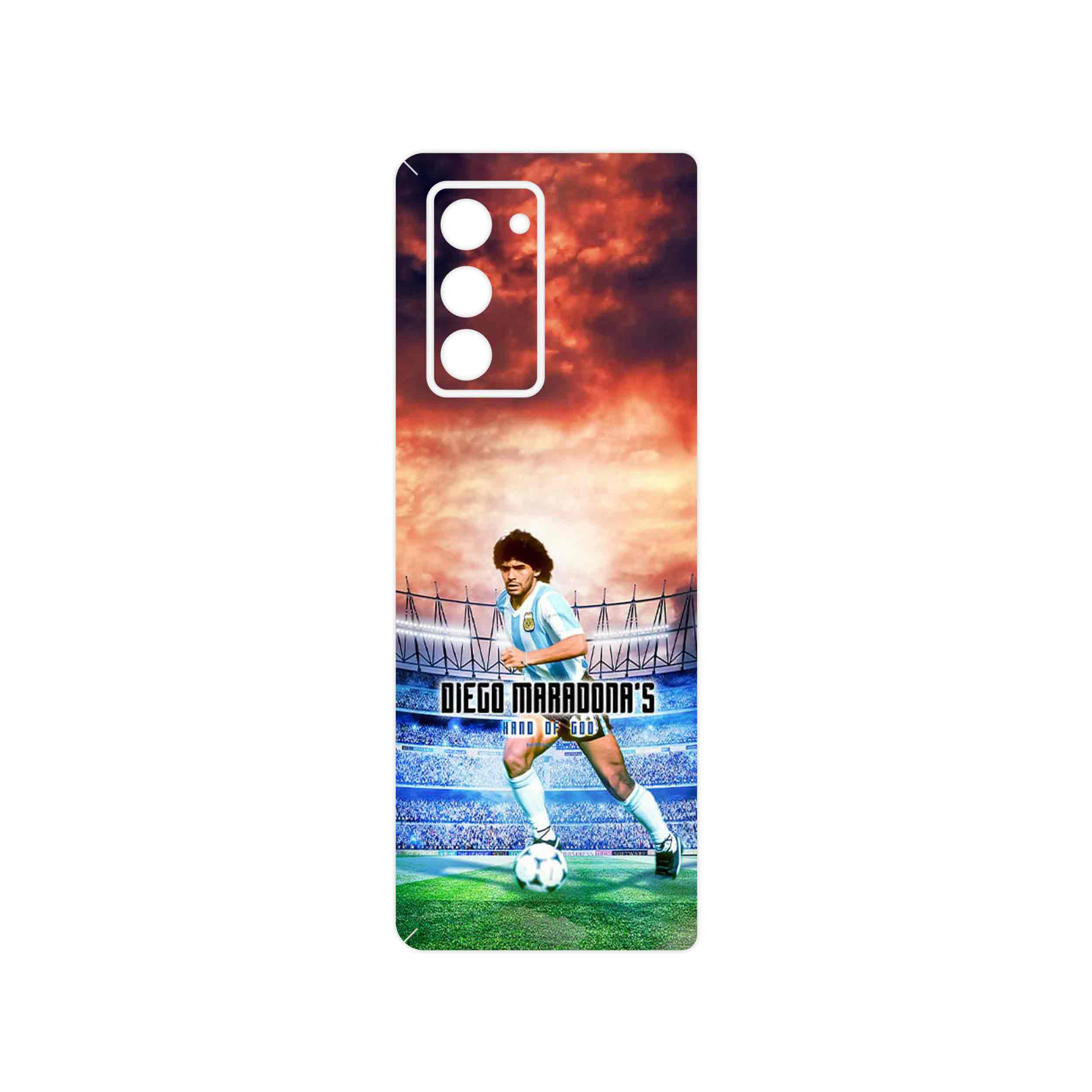 برچسب پوششی ماهوت مدل Diego Maradona مناسب برای گوشی موبایل سامسونگ Galaxy Z FOLD 2