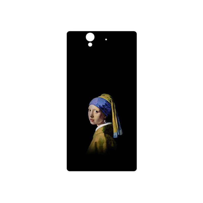 برچسب پوششی ماهوت مدل Girl with a Pearl Earring of Vermeer مناسب برای گوشی موبایل سونی Xperia Z