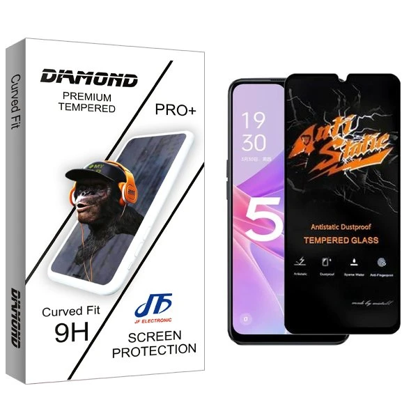 محافظ صفحه نمایش جی اف مدل Diamond Antistatic مناسب برای گوشی موبایل اوپو A1x
