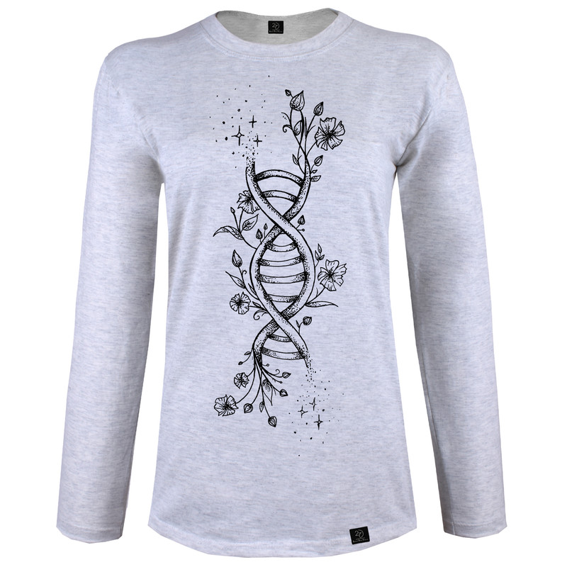 تی شرت آستین بلند زنانه 27 مدل DNA کد V26