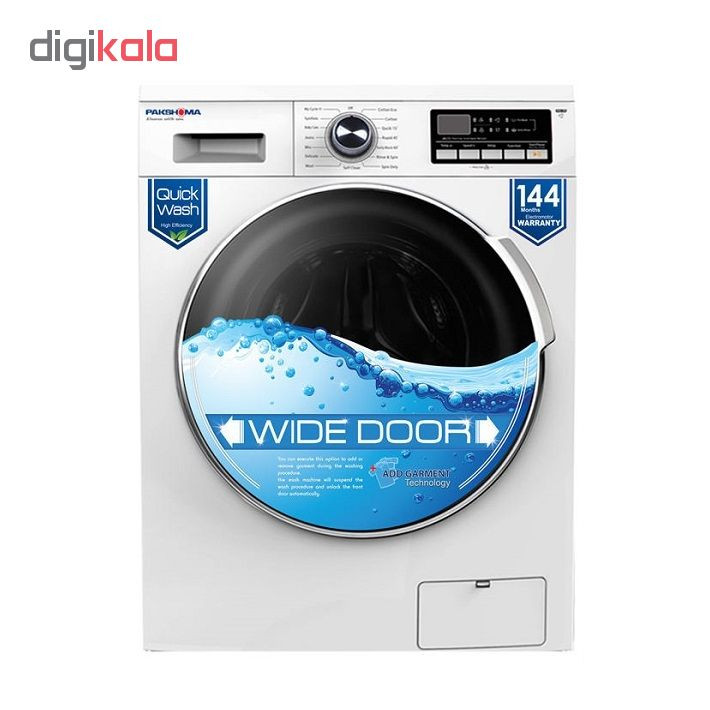ماشین لباسشویی پاکشوما مدل WFU-83412 ظرفیت 8 کیلوگرم