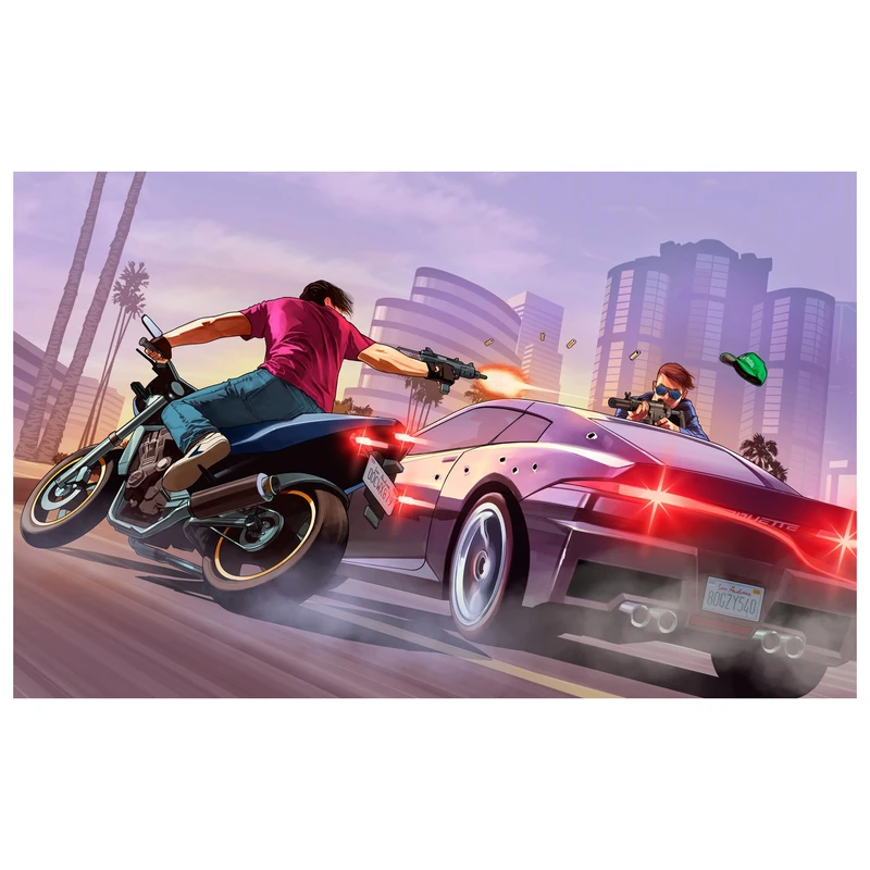 تابلو شاسی مدل T8128 طرح بازی GTA
