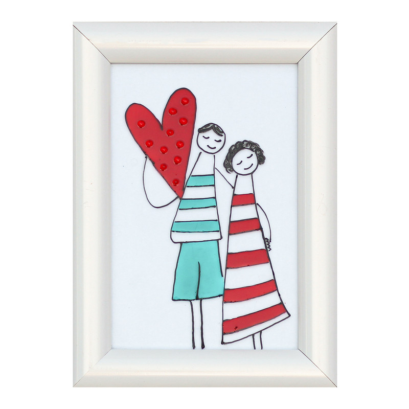 تابلو ویترای طرح عشق کد 009