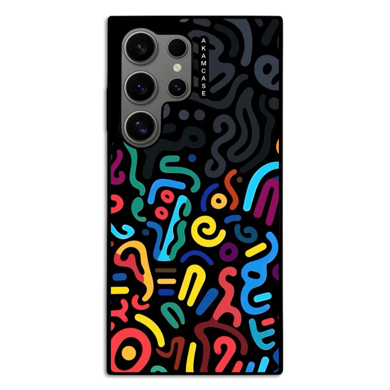 کاور آکام مدل AMC-WSGS24U-DOODLE8 مناسب برای گوشی موبایل سامسونگ Galaxy S24 Ultra