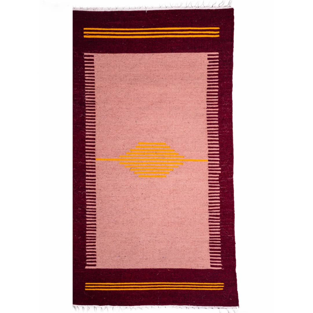 گلیم دستباف یک و نیم متری کد 17