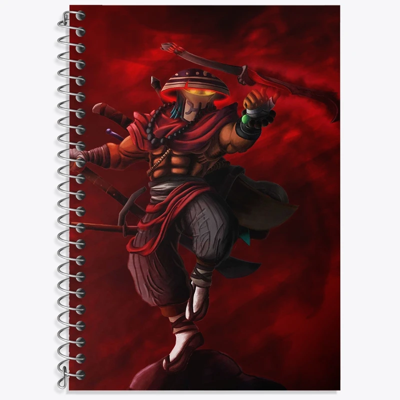 دفتر زبان 50 برگ خندالو مدل دو خط طرح بازی دوتا (Dota 2) کد 31449